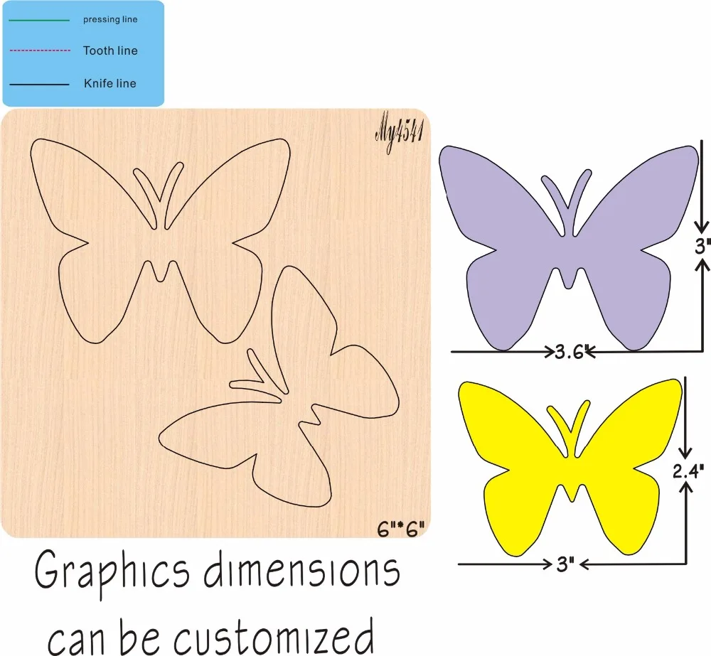 Two butterflies Wooden die New Compatible MY The details are size mold, graphic size,
Two butterflies Wooden die New Compatible MY The details are size mold, graphic size,