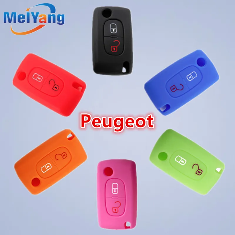Silicone Car Key Case Remote Cover With Emblems for Peugeot 208 207 3008 308 RCZ 408 2008 407 307 2 Buttons Folding Key
Silicone Car Key Case Remote Cover With Emblems for Peugeot 208 207 3008 308 RCZ 408 2008 407 307 2 Buttons Folding Key