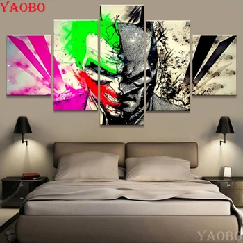 5d Diy Diamond Painting Cross Stitch 5 Pcs Movie Character Diamond Embroidery Batman VS Joker Full Square round Diamond Mosaic
5d Diy Diamond Painting Cross Stitch 5 Pcs Movie Character Diamond Embroidery Batman VS Joker Full Square round Diamond Mosaic