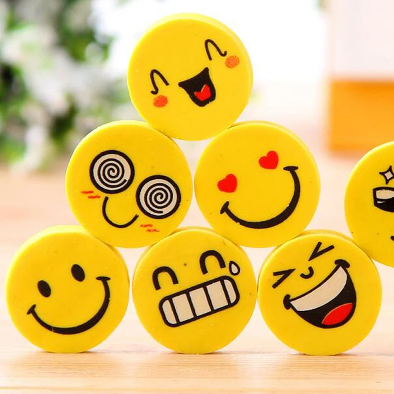 50pcs/lot School supplies office stationery cute Smiling face eraser pencil rubber Wholesale cartoon eraser Material Escolar
50pcs/lot School supplies office stationery cute Smiling face eraser pencil rubber Wholesale cartoon eraser Material Escolar