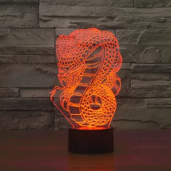 Cobra Table Lamp 7 Colors Changing Desk Lamp 3d Lamp Novelty Led Night Lights Led Light DropShip
Cobra Table Lamp 7 Colors Changing Desk Lamp 3d Lamp Novelty Led Night Lights Led Light DropShip