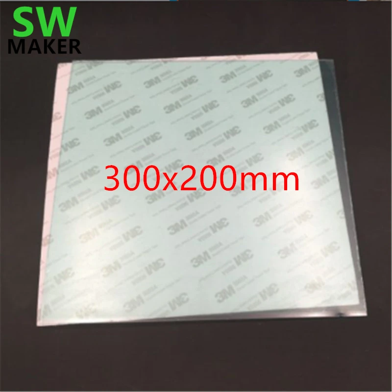 300x200mm Polyetherimide PEI sheet 9080A adhesive Tape for Reprap Prusa i3 3D printer PEI Build Surface 0.4mm thick
300x200mm Polyetherimide PEI sheet 9080A adhesive Tape for Reprap Prusa i3 3D printer PEI Build Surface 0.4mm thick