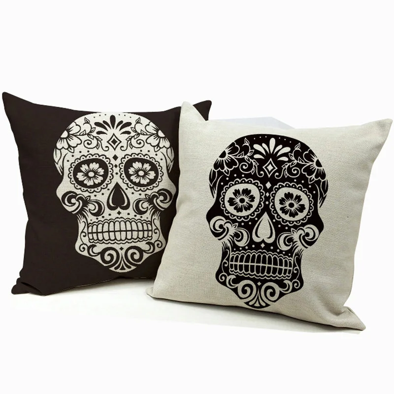 Skulls Decorative Pillow Cover Throw Pillow Case 45x45cm Cotton Linen Blending Fabric Chair Sofa Cushion Cover Pillowcase
Skulls Decorative Pillow Cover Throw Pillow Case 45x45cm Cotton Linen Blending Fabric Chair Sofa Cushion Cover Pillowcase