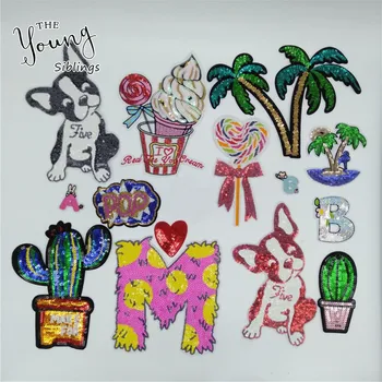Sequins Tree Cactus Ice Cream Iron on Patches Clothing Badges Sewing Embroidery Bag Jacket Sticker DIY Decorate Accessories
Sequins Tree Cactus Ice Cream Iron on Patches Clothing Badges Sewing Embroidery Bag Jacket Sticker DIY Decorate Accessories