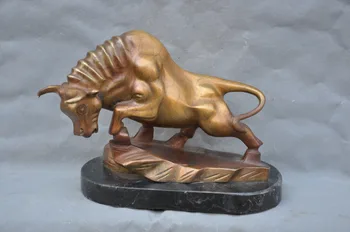 WBY 007052 13 Bronze Animal Spanish Bull Ox Cattle Fighting Posture Sculpture Statue
WBY 007052 13 Bronze Animal Spanish Bull Ox Cattle Fighting Posture Sculpture Statue