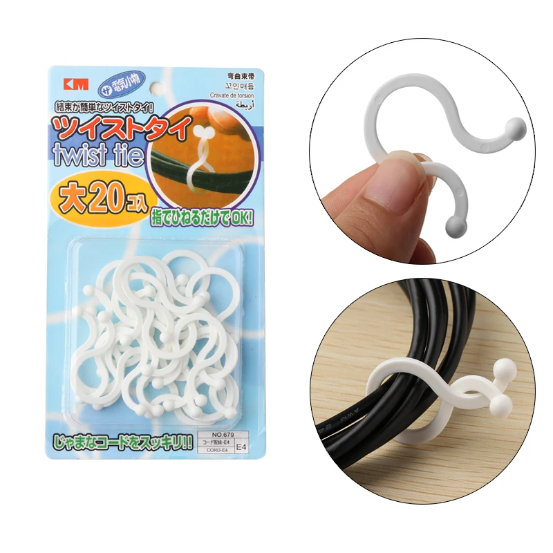 20/30 Pcs Fastener Holder Thread Earphone Cord Wrap Line Winder Twist Tie Cable Organizer Wire Clip for Home Office Workshop
20/30 Pcs Fastener Holder Thread Earphone Cord Wrap Line Winder Twist Tie Cable Organizer Wire Clip for Home Office Workshop