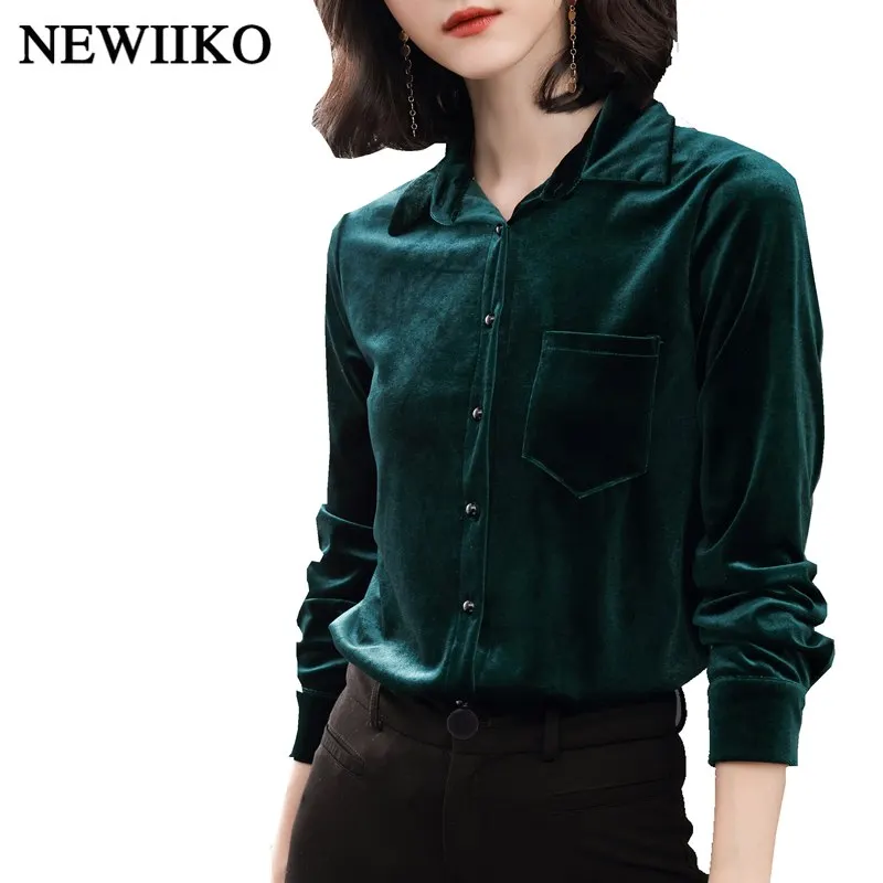 Fashion Women Turn-down collar casual Tops Long Sleeve Solid Color spring Autumn Velour blouse pockets big size Basic Shirt
Fashion Women Turn-down collar casual Tops Long Sleeve Solid Color spring Autumn Velour blouse pockets big size Basic Shirt