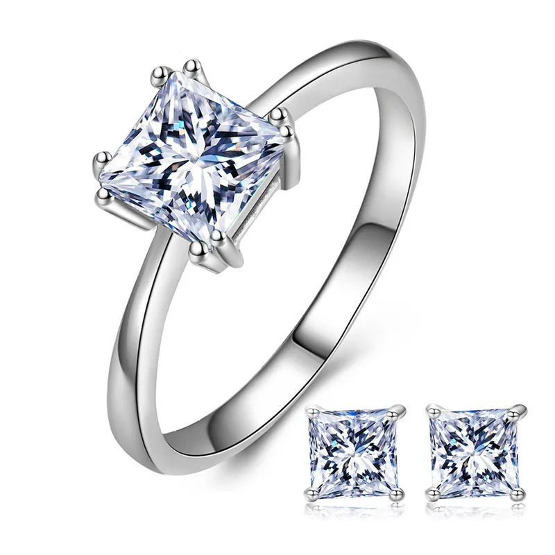 Cute Female Crystal Zircon Ring Earrings Jewelry Set Charm Stone Ring Boho Small Stud Earrings For Women Jewelry Gifts
Cute Female Crystal Zircon Ring Earrings Jewelry Set Charm Stone Ring Boho Small Stud Earrings For Women Jewelry Gifts