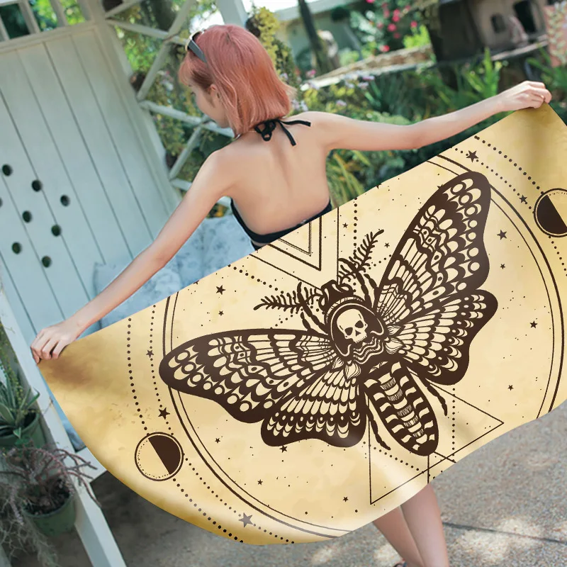 Big Butterfly with Skull Head Beach Towel Summer Travel Absorbent Microfiber Rectangle Bath Towels Swimming Sport Yoga Mat Towel
Big Butterfly with Skull Head Beach Towel Summer Travel Absorbent Microfiber Rectangle Bath Towels Swimming Sport Yoga Mat Towel