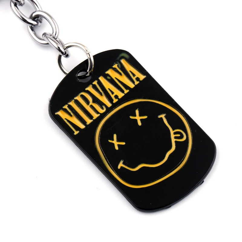 Rock Band Nirvana Logo Pendant Smile Face Picture Dog Tag Keychain Vintage Key Chain Keyrings Bijoux Woman Men Boy's Fans Gift
Rock Band Nirvana Logo Pendant Smile Face Picture Dog Tag Keychain Vintage Key Chain Keyrings Bijoux Woman Men Boy's Fans Gift