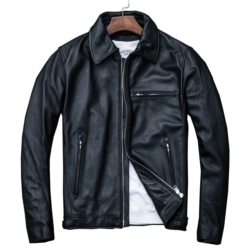 2019 Black Men Smart Casual Genuine Leather Jacket Plus Size XXXXL Genuine Cowhide Spring Russian Leather Coat FREE SHIPPING
2019 Black Men Smart Casual Genuine Leather Jacket Plus Size XXXXL Genuine Cowhide Spring Russian Leather Coat FREE SHIPPING