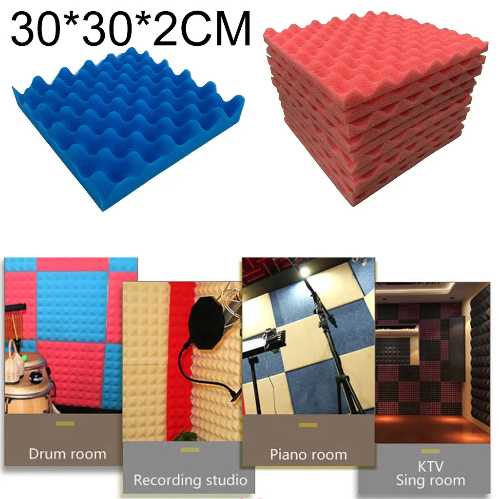Best Selling 2019 Products 10Pcs Acoustic Foam Panel Sound Stop Absorption Sponge Studio KTV Soundproof #30
Best Selling 2019 Products 10Pcs Acoustic Foam Panel Sound Stop Absorption Sponge Studio KTV Soundproof #30