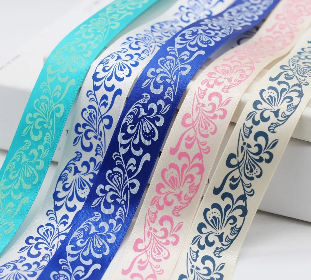 China Style 1" (25MM) Blue& White Chinoiserie Printed Satin Ribbons 100% Polyester Fabric For DIY Crafts Decor Accessoires
China Style 1" (25MM) Blue& White Chinoiserie Printed Satin Ribbons 100% Polyester Fabric For DIY Crafts Decor Accessoires