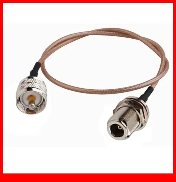 10 pcs 3ft RF Jumper Cable N Female to UHF Male COAXIAL Cable RG316