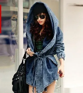 Autumn 2018 new large-size cloak with waistband bonnet denim jacket denim jacket coats and jackets women windbreaker Cotton
Autumn 2018 new large-size cloak with waistband bonnet denim jacket denim jacket coats and jackets women windbreaker Cotton