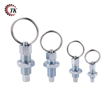 Replace GN717-A M6 M8 M10 M12 M16 Index Plunger with Pull Ring and Lock Nut, Retracted Plunger Pin with Ring and Lock Nut
Replace GN717-A M6 M8 M10 M12 M16 Index Plunger with Pull Ring and Lock Nut, Retracted Plunger Pin with Ring and Lock Nut