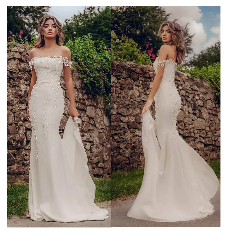 Mermaid Wedding Dresses 2019 Appliques Lace Beach Bride Dress Custom Made Sexy Fairy White Ivory Wedding Gown
Mermaid Wedding Dresses 2019 Appliques Lace Beach Bride Dress Custom Made Sexy Fairy White Ivory Wedding Gown