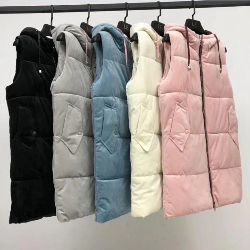 3XL Women vests fashion Autumn and winter new vest women's long section large size loose down cotton vest gold velvet jacket
3XL Women vests fashion Autumn and winter new vest women's long section large size loose down cotton vest gold velvet jacket