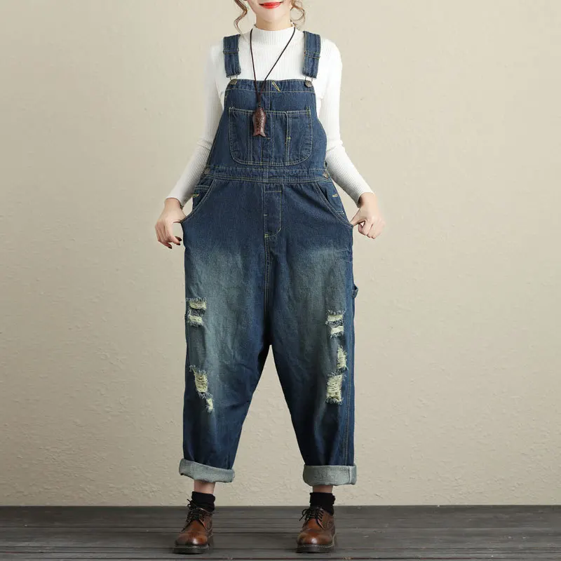 High Waist Ripped Jeans for Women Plus Size 2018 Spring Autumn Denim Overalls Rompers Womens Jumpsuit Loose Combinaison Femme
High Waist Ripped Jeans for Women Plus Size 2018 Spring Autumn Denim Overalls Rompers Womens Jumpsuit Loose Combinaison Femme