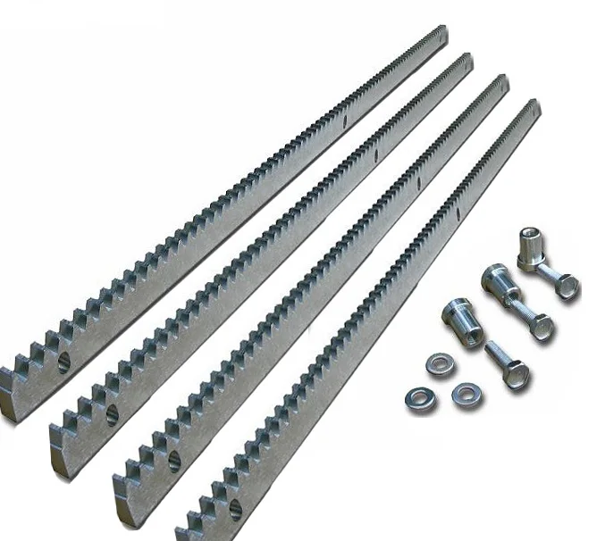 Metalic or Nylon gear racks for driven sliding gate motor Combination with automatic sliding gate opener
Metalic or Nylon gear racks for driven sliding gate motor Combination with automatic sliding gate opener