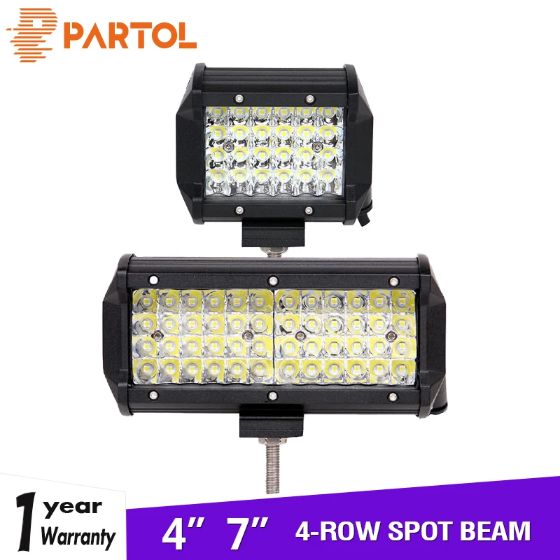 Partol 4" 7" 4-Row LED Work Light Spot Beam 12v 24v Led Work Lamp Offroad Led Driving Light 4x4 Trucks 4WD ATV SUV Boat PickUp
Partol 4" 7" 4-Row LED Work Light Spot Beam 12v 24v Led Work Lamp Offroad Led Driving Light 4x4 Trucks 4WD ATV SUV Boat PickUp