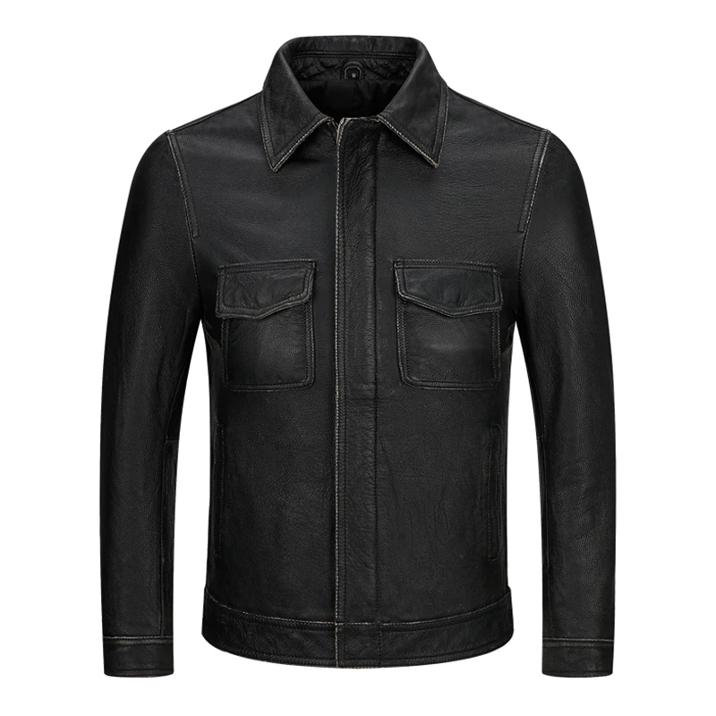 2019 New Cow Leather Jackets Men Vintage Leather Genuine Jacket Male Leather Clothing Cool Designer Coat Motor Chaqueta M-4XL
2019 New Cow Leather Jackets Men Vintage Leather Genuine Jacket Male Leather Clothing Cool Designer Coat Motor Chaqueta M-4XL