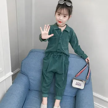 New Spring Autumn Kids Clothes 2Pcs Sets Children Girls Solid Tops+Loose Pencil Pants Tracksuit Toddler Girl Clothing Suits T61
New Spring Autumn Kids Clothes 2Pcs Sets Children Girls Solid Tops+Loose Pencil Pants Tracksuit Toddler Girl Clothing Suits T61