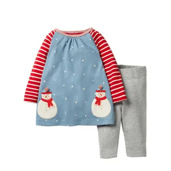 Jumping meters New Arrival Christmas Girls Clothing Sets Cotton Snowman Cute Outfits Long Sleeve 2 pcs Sets Fashion Kids Clothes
Jumping meters New Arrival Christmas Girls Clothing Sets Cotton Snowman Cute Outfits Long Sleeve 2 pcs Sets Fashion Kids Clothes