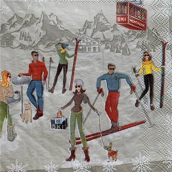 Decoupage table paper napkins elegant tissue vintage towel people ski snow birthday wedding party home beautiful decor 20
Decoupage table paper napkins elegant tissue vintage towel people ski snow birthday wedding party home beautiful decor 20