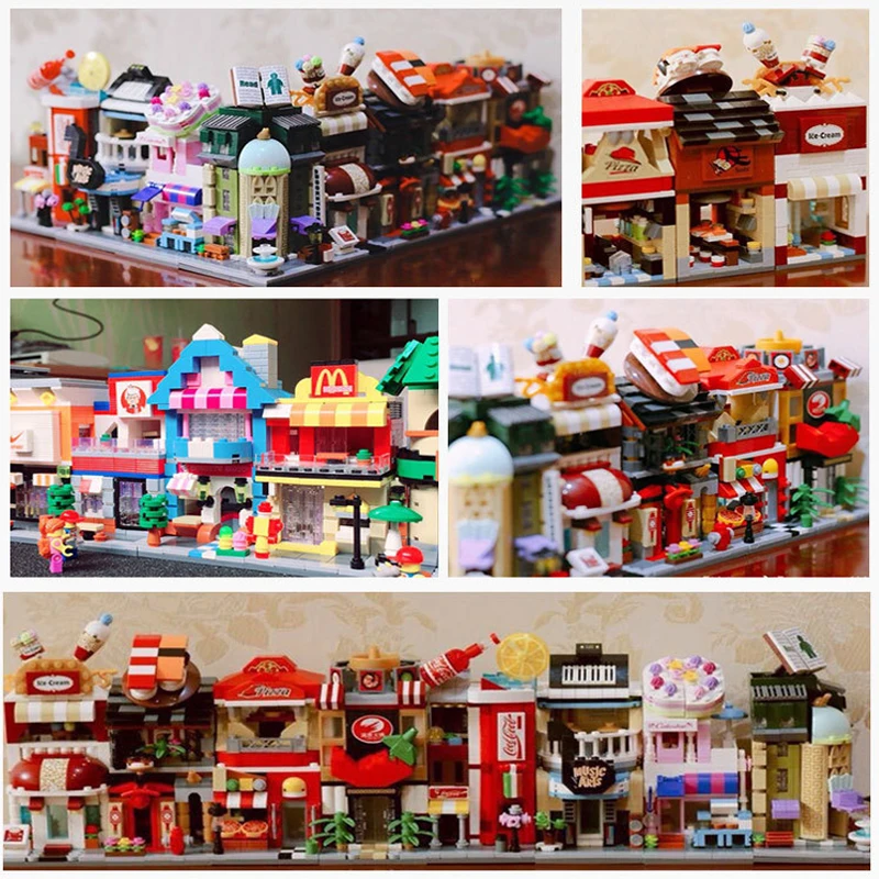 Architecture Creator Mini Street Store Building Blocks Bookstore Dessert Store Cake shop Music Arts Cartoon Theme BrickHeadz Toy
Architecture Creator Mini Street Store Building Blocks Bookstore Dessert Store Cake shop Music Arts Cartoon Theme BrickHeadz Toy