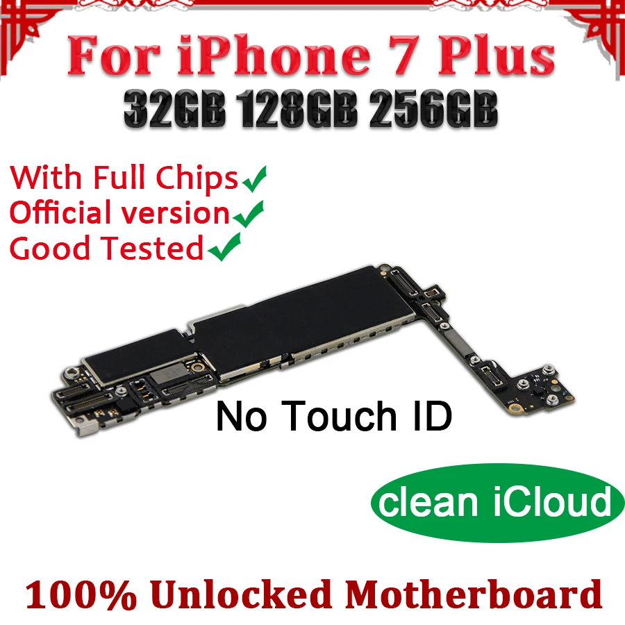 TDHHX No iCloud For iPhone 7 Plus Motherboard Without Touch ID,Replacement Mainboard For iPhone 7 Plus Motherboard Logic Board
TDHHX No iCloud For iPhone 7 Plus Motherboard Without Touch ID,Replacement Mainboard For iPhone 7 Plus Motherboard Logic Board