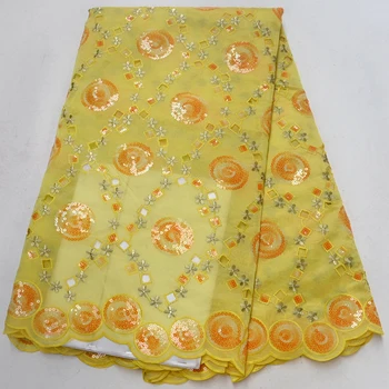Latest style French Lace Fabric With Sequins yellow High Quality African Tulle Lace Fabric 2018 Nigerian organza Sequins Fabrics
Latest style French Lace Fabric With Sequins yellow High Quality African Tulle Lace Fabric 2018 Nigerian organza Sequins Fabrics