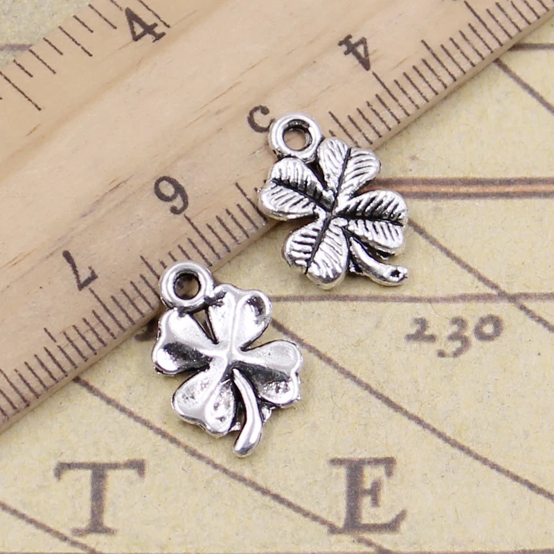 10pcs Charms lucky irish four leaf clover 17x11mm Tibetan Silver Pendants Antique Jewelry Making DIY Handmade Craft pendant
10pcs Charms lucky irish four leaf clover 17x11mm Tibetan Silver Pendants Antique Jewelry Making DIY Handmade Craft pendant