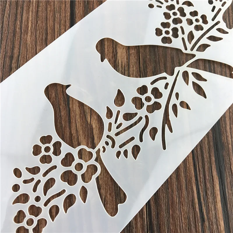 Magpie Bird Wall Stencil Airbrush Painting Decor Magpie Bird Wall Stencil Airbrush Painting Decor