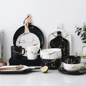 Tableware-Set Dishes Coffee-Mug-Cup Noodle-Bowl Decoration Porcelain Breakfast-Plates Tableware-Set Dishes Coffee-Mug-Cup Noodle-Bowl Decoration Porcelain Breakfast-Plates