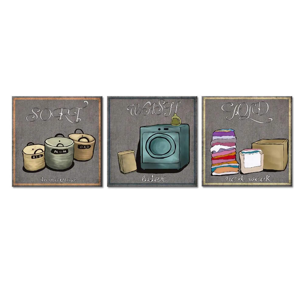 3 Pieces Vintage Laundry Room Wall Art Wash Sort Fold Set Picture Poster Art Print For Laundromat Wash Room Wall Decoration
3 Pieces Vintage Laundry Room Wall Art Wash Sort Fold Set Picture Poster Art Print For Laundromat Wash Room Wall Decoration