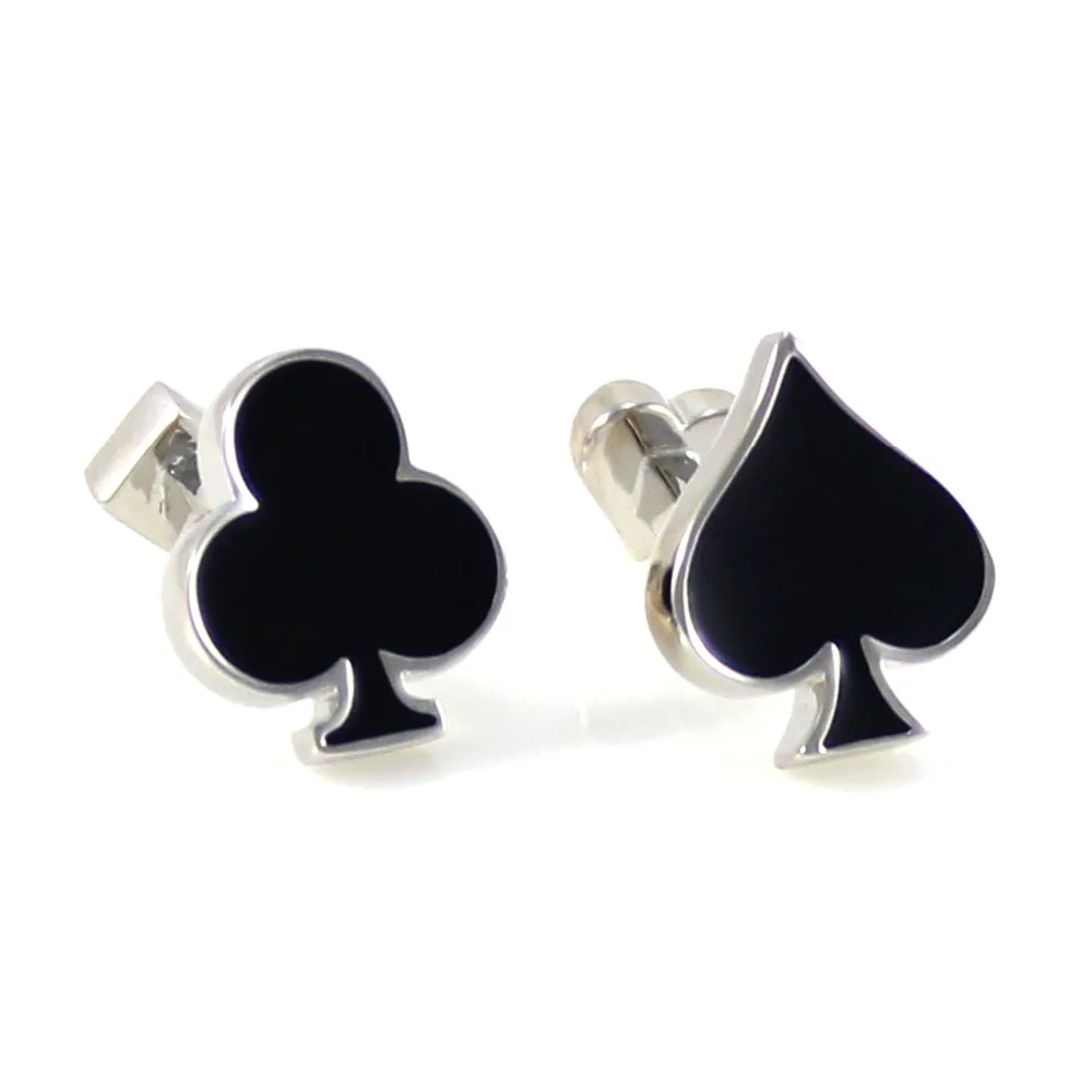 Black Spade And Club Poker Cufflinks Casino Theme Cuff Links Father's Day Wedding Birthday Gift Cuff Links
Black Spade And Club Poker Cufflinks Casino Theme Cuff Links Father's Day Wedding Birthday Gift Cuff Links