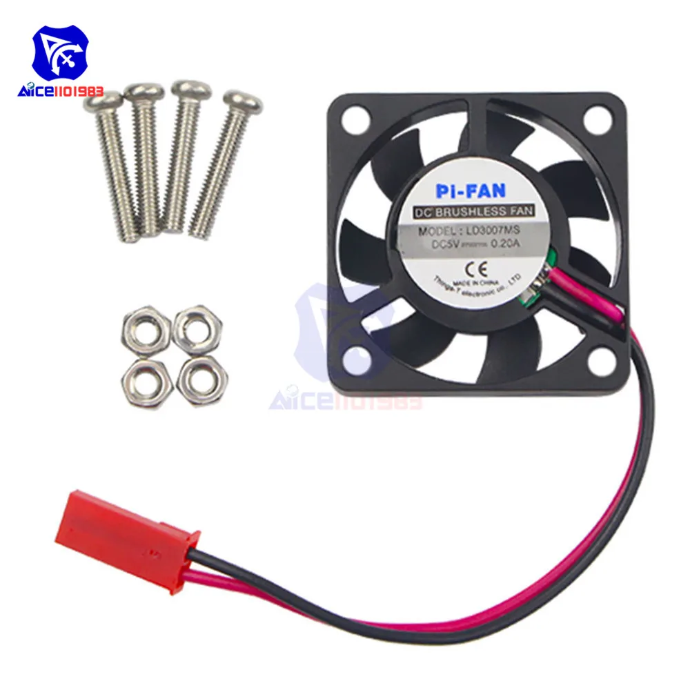1Pcs DC 5V 0.2A Cooling Cooler Fan For Raspberry Pi Model A+ B B+ / FOR Raspberry Pi 2 3 With Screws Parts
1Pcs DC 5V 0.2A Cooling Cooler Fan For Raspberry Pi Model A+ B B+ / FOR Raspberry Pi 2 3 With Screws Parts