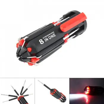 8 in 1 Multi Screwdriver With 6 LED Torch Hand Repair Tools Up Multi Functional for Home Appliance Car
8 in 1 Multi Screwdriver With 6 LED Torch Hand Repair Tools Up Multi Functional for Home Appliance Car
