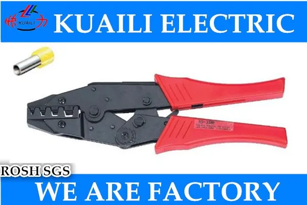 1PCS HS-35WF 9'' Ratchet Crimping Plier European Style Capacity 10/15/25/35mm2 For Ferrules Terminals
1PCS HS-35WF 9'' Ratchet Crimping Plier European Style Capacity 10/15/25/35mm2 For Ferrules Terminals