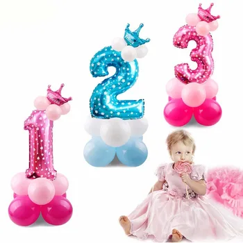 Birthday decorations children balloon aluminum digital air
