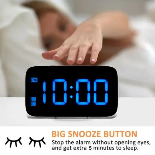HOT Digital LED Alarm Clock Big Screen Snooze USB/Battery Powered Voice Control Gigital Despertador Clock
HOT Digital LED Alarm Clock Big Screen Snooze USB/Battery Powered Voice Control Gigital Despertador Clock