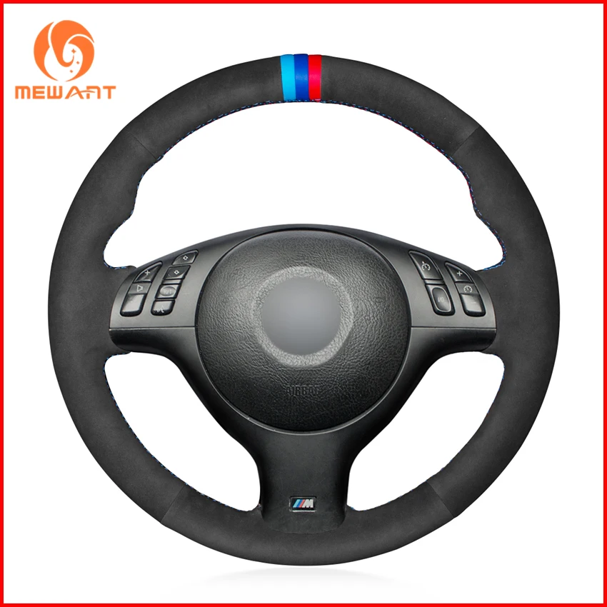 MEWANT Black Suede Car Steering Wheel Cover for BMW E46 E39 330i 540i 525i 530i 330Ci M3 2001-2003 Accessories Parts
MEWANT Black Suede Car Steering Wheel Cover for BMW E46 E39 330i 540i 525i 530i 330Ci M3 2001-2003 Accessories Parts