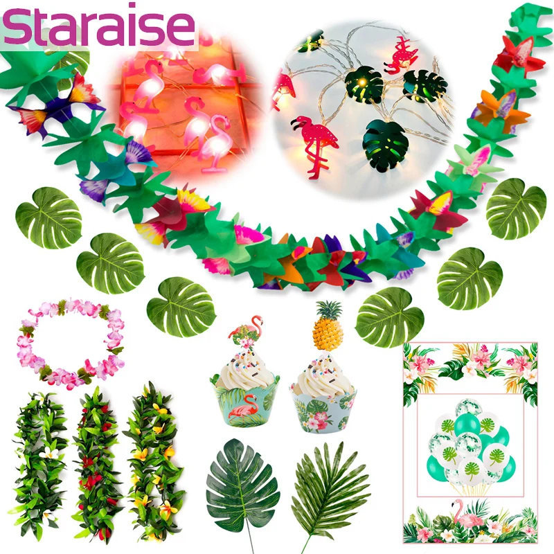 Staraise Hawaii Tropical Party Decor Flamingo Banner Palm Leaf balloon Disposable Tableware Party Paper plate Napkin Cup supply
Staraise Hawaii Tropical Party Decor Flamingo Banner Palm Leaf balloon Disposable Tableware Party Paper plate Napkin Cup supply