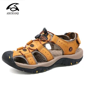 Brand Classic Men Soft Sandals Comfortable Non-Slip Men Summer Leather Sandals Roman Men beach shoesCasual Big Size38-46
Brand Classic Men Soft Sandals Comfortable Non-Slip Men Summer Leather Sandals Roman Men beach shoesCasual Big Size38-46