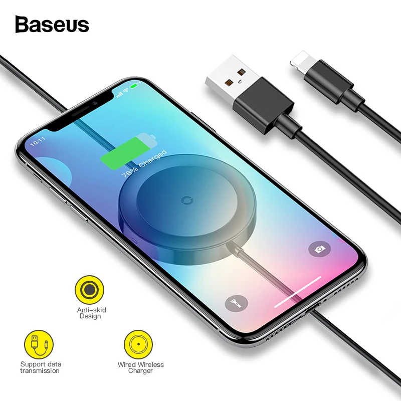 Baseus Qi Wireless Charger For iPhone X XS Max XR 8 Samsung S10 Fast Wirless Wireless Charging USB Cable For iPhone 7 6 6s Plus
Baseus Qi Wireless Charger For iPhone X XS Max XR 8 Samsung S10 Fast Wirless Wireless Charging USB Cable For iPhone 7 6 6s Plus