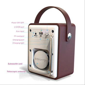 DAB/DAB+ Digital Radio AUX IN TF U Disk Reading FM Radio Wireless BT Speakers MP3 Player W/ Portable Handle Alarm Clock Setting
DAB/DAB+ Digital Radio AUX IN TF U Disk Reading FM Radio Wireless BT Speakers MP3 Player W/ Portable Handle Alarm Clock Setting