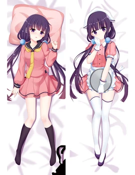 

2018-July Anime Characters Blend S sexy girl Sakuranomiya Maika Dakimakura body throw pillow cover case hugging body pillowcase