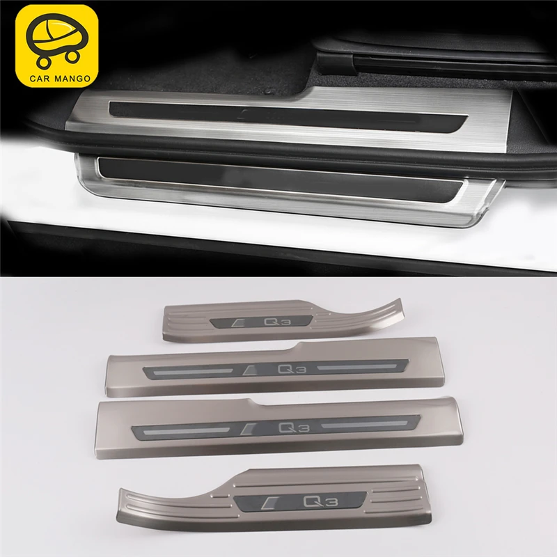 CAR MANGO Car Styling Door Threshold Sill Scuff Plate Guard Welcome Pedal Stickers Exterior Accessories for Audi Q3 2019
CAR MANGO Car Styling Door Threshold Sill Scuff Plate Guard Welcome Pedal Stickers Exterior Accessories for Audi Q3 2019