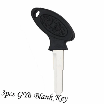 3pcs Motorcycle Black Scooter Uncut Key Blank For Mopeds Chinese Scooter Gy6 Replacement
3pcs Motorcycle Black Scooter Uncut Key Blank For Mopeds Chinese Scooter Gy6 Replacement